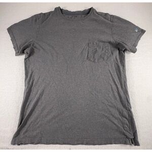 Kuhl T Shirt Mens Large Gray Wildfibre Organic Cotton Crew Neck Pocket Outdoors